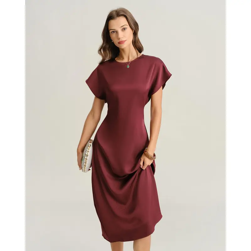 navy blue dress for baby girl COS Pleated A-Line Midi Shirt Dress main image 0