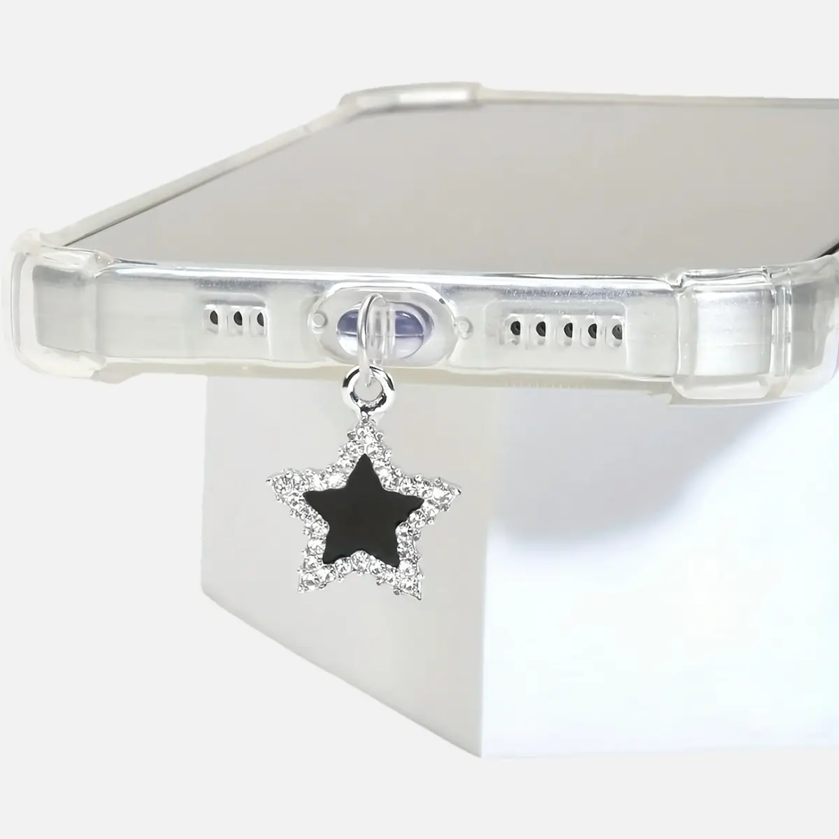 Type-C dust plug for mobile phones, a star shaped with rhinestones, suitable for iPhone accessories, Cell phone accessories, phone dust protection, phone pendant, Phone Decoration
