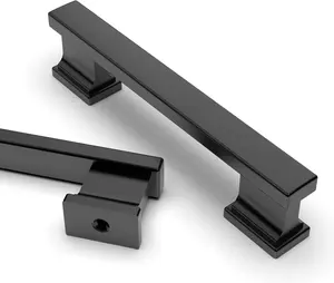 15 Pack 3.75 Inch(96mm) Matte Black Kitchen Cabinet Handles, Cabinet Pulls Kitchen Cabinet Hardware for Cupboard Drawer Pulls