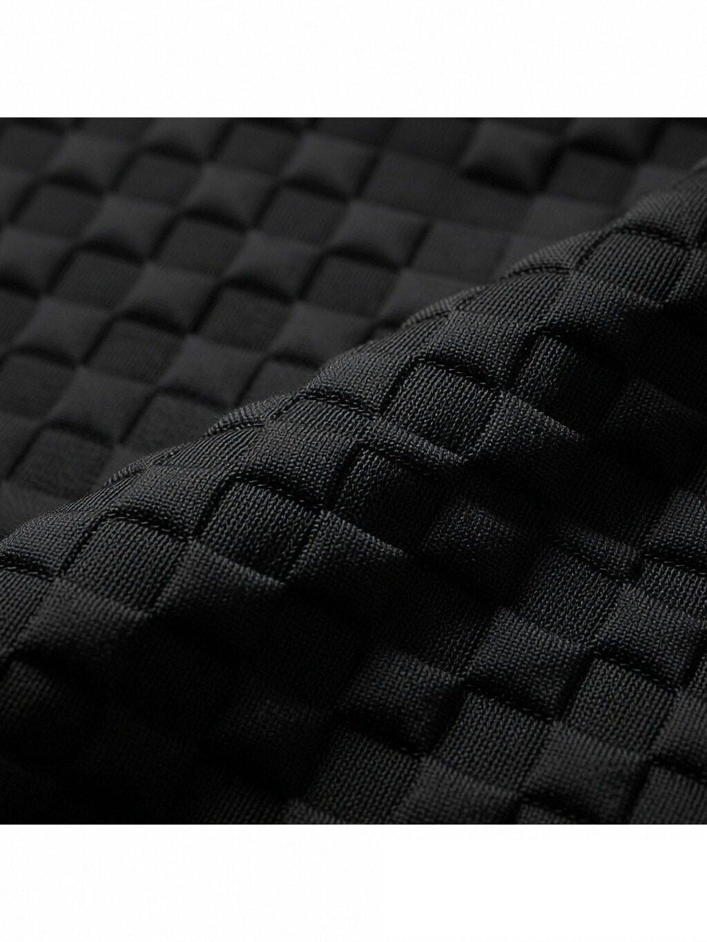 Men's Fashion Casual White Mesh Sweatshirt - Crewneck Long-Sleeve Regular Fit, Soft and Comfortable Fabric, Textured Casual Streetwear Top, Ideal for Daily Casual Wear and Outdoor Activities