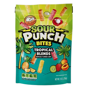 Sour Punch Bites Tropical Flavors, 9oz Bag