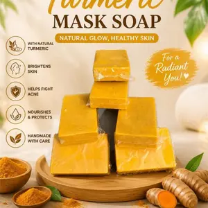 Tina White Bella Turmeric  Mask Soap for Deep Cleansing Eliminating Sebum Sweat Pollution & Dead Skin