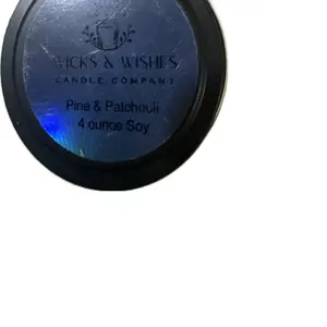 Pine and patchouli 4 ounce soy candle