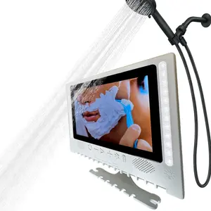 BLUVY - Shower Mirror - Smart Fogless Shower Mirror,with LED Lights, Bluetooth Speakers, Tablet Functionality Mirror is More Than just a Mirror – It's a Game-Changer for Your Shower Experience!