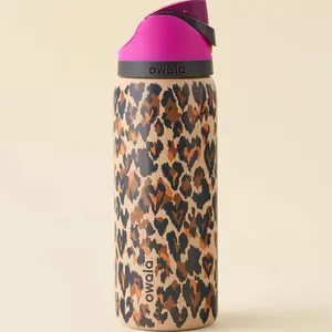 NEW Owala Wild At Heart 32oz FreeSip Water Bottle Limited Edition UO Cheetah Leopard Print