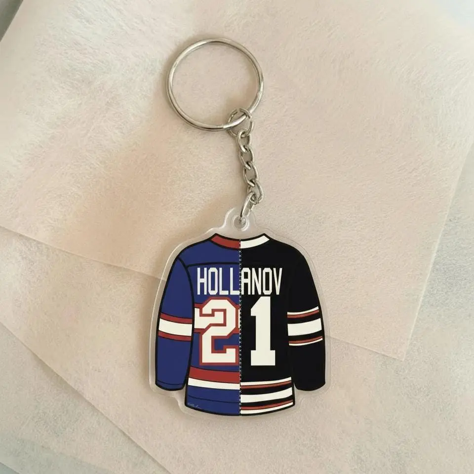 Hollanov 21 Keychain, Heated Rivalry & Hollanov Inspired Acrylic Keychains / Bag Charms, Team Rozano Keychain