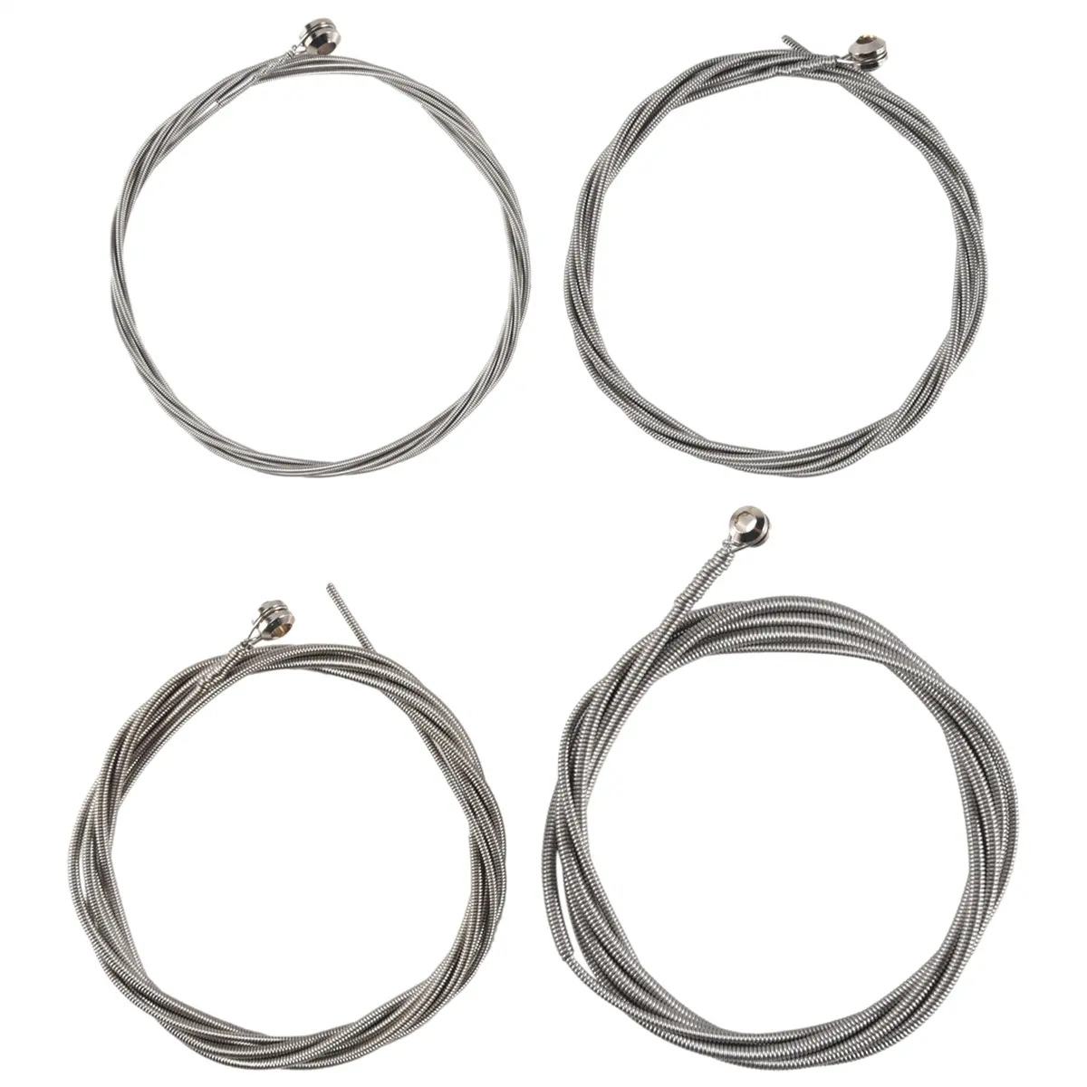 Steel Strings 4-Piece Set, Compatible with 4-String Bass Guitars, Instrument Accessories, Guitar Strings