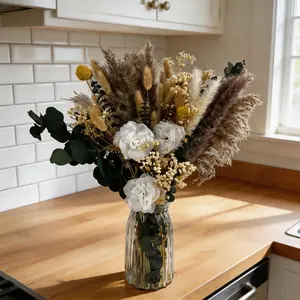 Elegant Dried Floral Centerpiece for Weddings & Daily Home Use