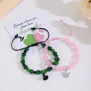 2pcs/set Friendship Matching Bracelet - Crown Witch Hat Inspiration Bracelet - Gifts for Bestfriend Couples Fans Party Dress Accessories