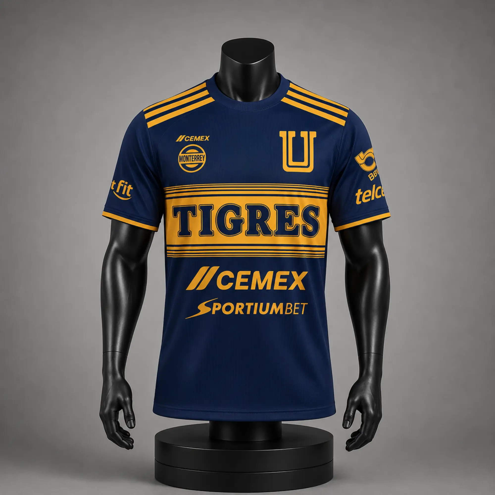 [Today Sale] - Tigres UANL 2026-27 Away Soccer Jersey - Full Print Logo