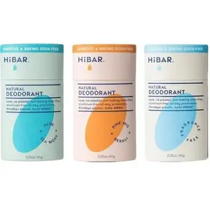 HiBAR Sensitive Plastic-Free, Aluminum-Free, Baking Soda Free Deodorant - Gentle on Sensitive Skin, 100% Recyclable Container Body Care Shea