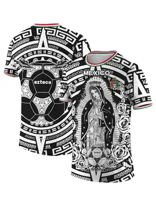 Mexican Guadalupe Third Jersey, Fan-Favorite Soccer Gear, Skin-Friendly Fabric, Quick-Dry Breathable Design, Ideal for Outdoor Sports & Daily Wear