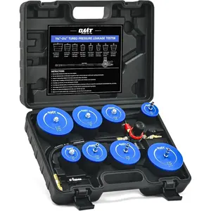 Orion Motor Tech Turbo System Leakage Tester Kit, 10pc Turbo Boost Leak Tester Set with 4 Pairs of Stepped Adapters 1-3/8" to 3-1/2", Turbo Pressure Leakage Tester for Cooling Emissions Exhaust Pipes