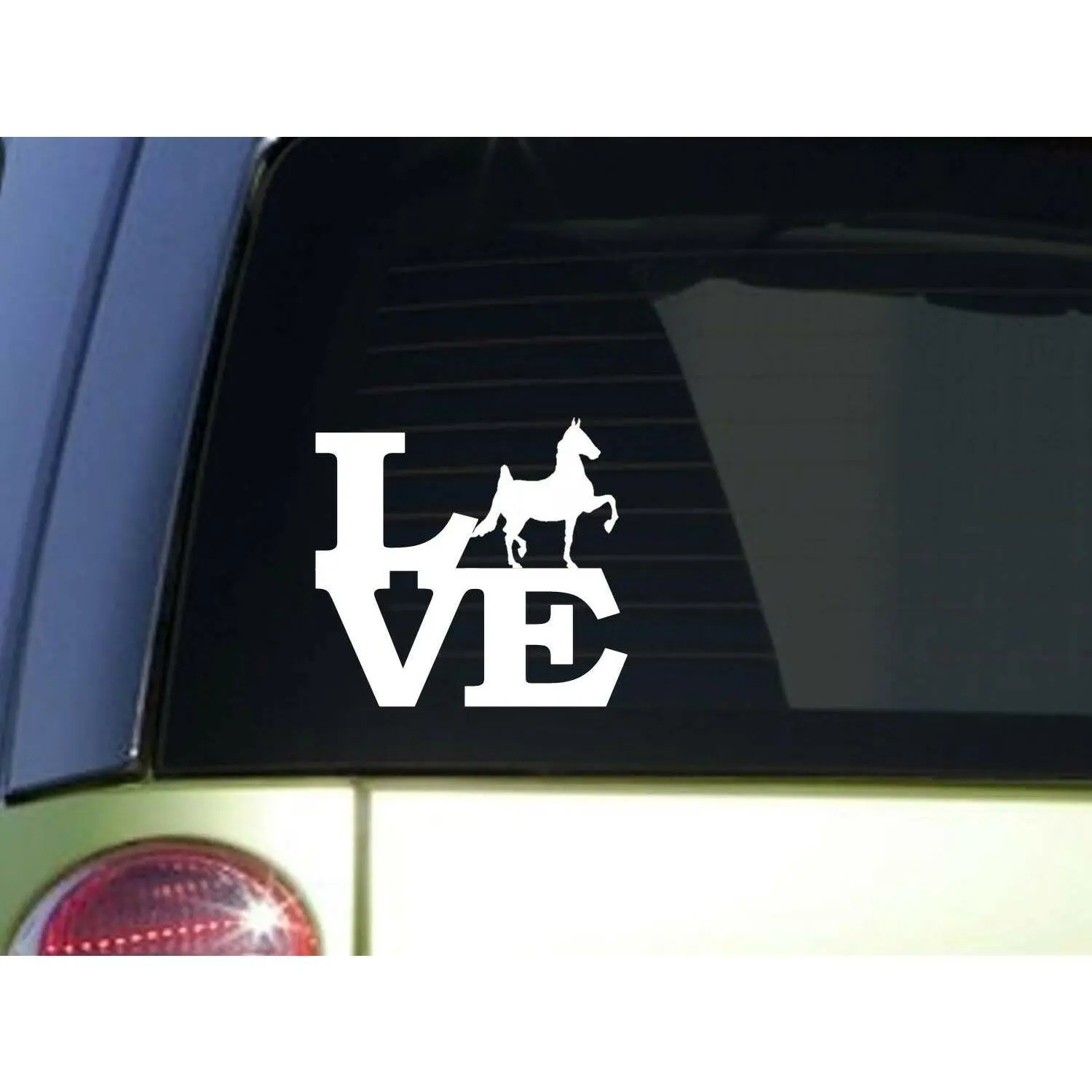 American Saddlebred Love 6" STICKER *F121* DECAL horse saddle bridle horseshoe