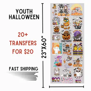 Youth Halloween | Dollar Deals DTF Transfer Gang Sheet For Graphic Tees