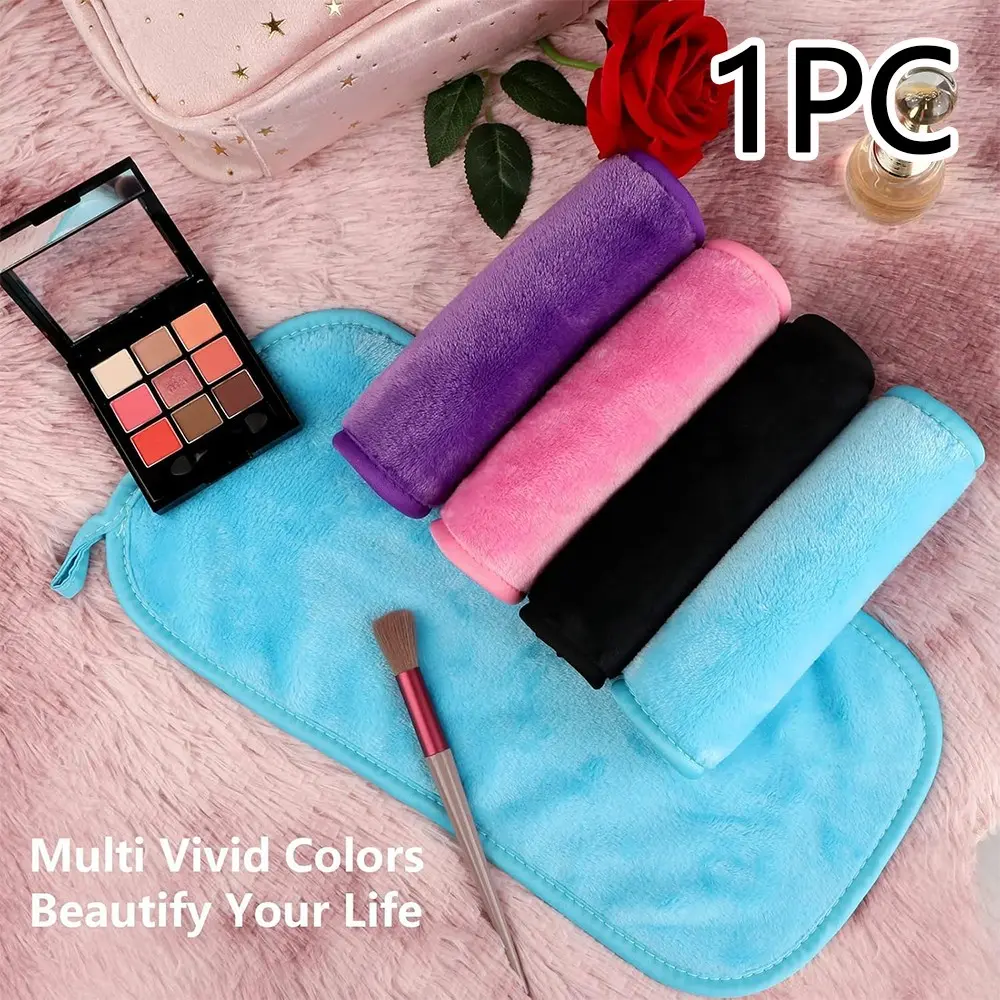 Soft Exfoliating Face Towel, Reusable Makeup Remover Cloth, Makeup Washcloths, Gentle Cleansing Tool for Sensitive Skin, Travel-Friendly Hanging Loop Design, Handy, Lightweight, Cosmetic