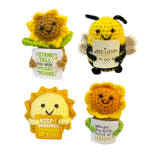 4 PK Emotional Support Keepsake Crochet Plush Pals