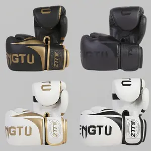 2 Boxing Gloves, Pro Training Gloves for Men and Women, Secure Fit Hook and Loop Closure & Ventilation, Heavy Bag & Speedbag Training