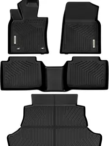 YITAMOTOR Floor Mats Fit for 2018-2024 Toyota Camry, NOT for Hybrid & AWD Models, TPE All Weather Floor Liners Custom Fit for 2024 Toyota Camry L/LE/SE/TRD/XLE/XSE, Black