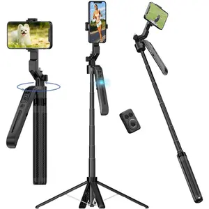 Auto   Selfie Stick Tripod for , 360? Rotation Phone Tripod Stand with Remote, 71'' Phone Camera Tripods Stand  Holder for Content Creator  Vlog Video Recording