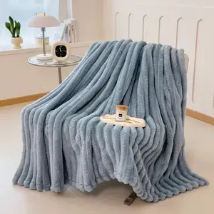 Warm Cozy Plain Design Blanket for Home Throw