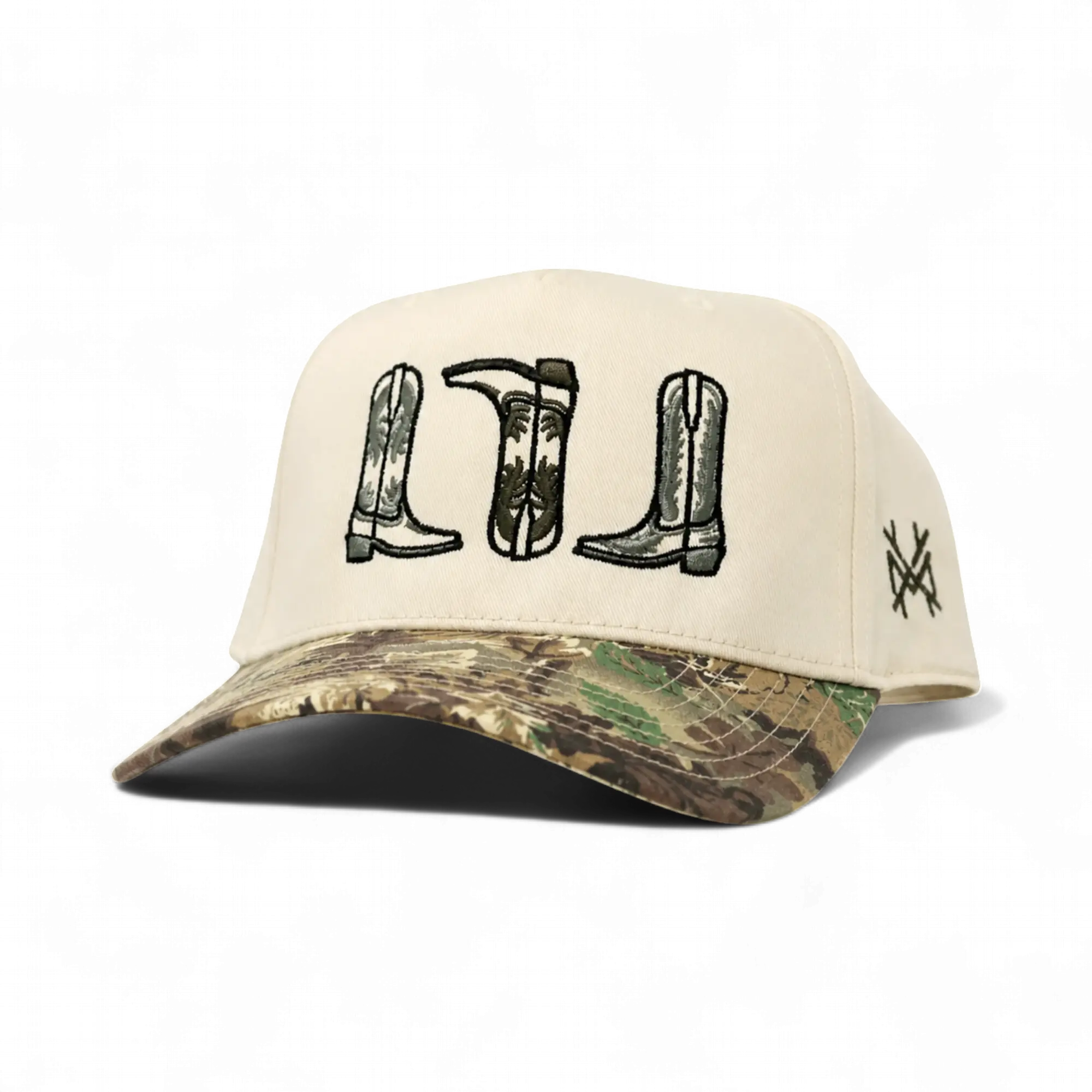 MHC Boots Embroidered Trucker Hat Snapback Adjustable (Up To Size 8 Head)