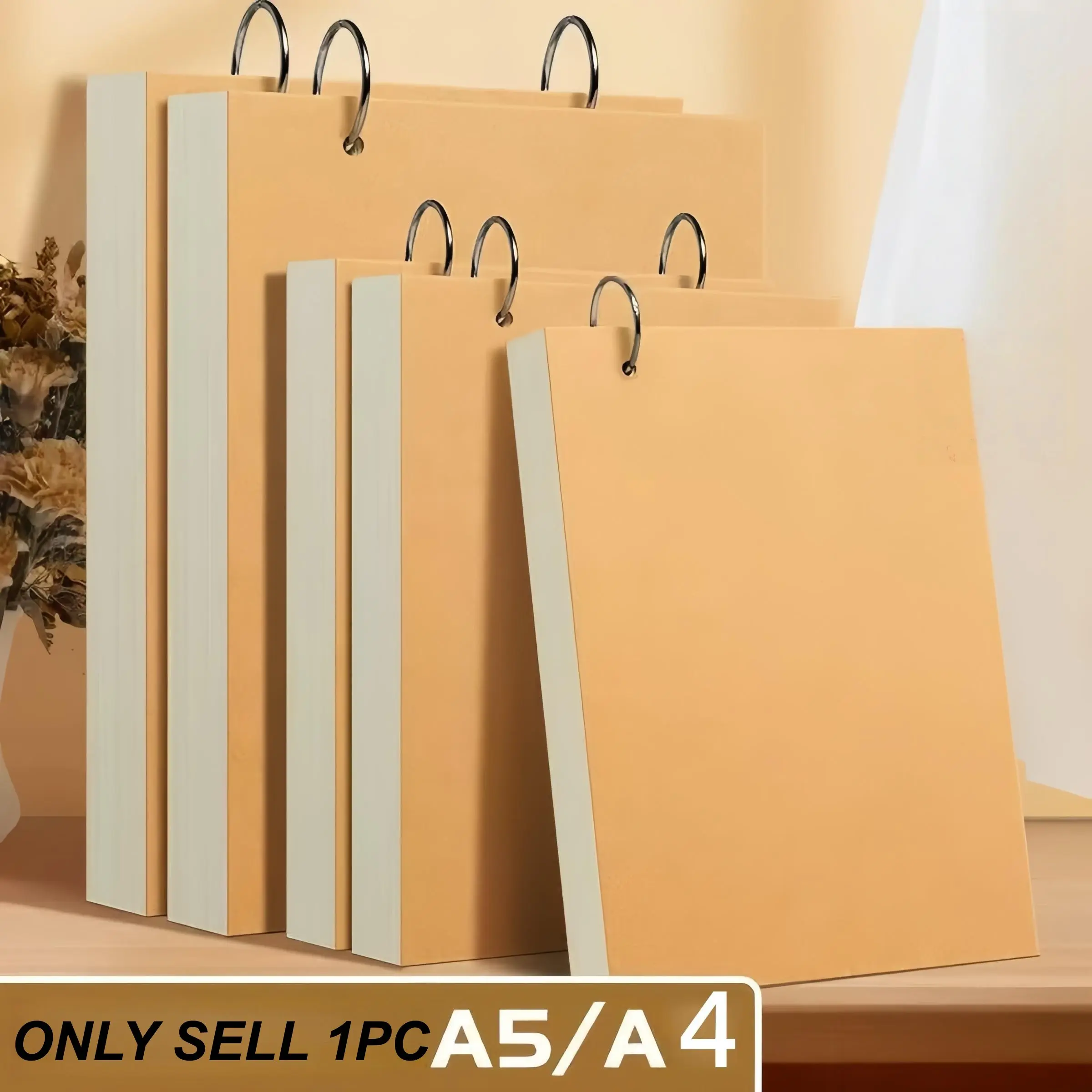 Art Sketch Pad A5/a4 Leather Paper Color Detachable Ring Bound Replaceable Inner Pages, 30 Sheets Acid-Free Art Drawing Writing Paper, Art Sketch Book