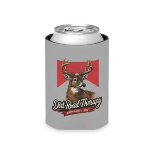 Dirt Road Therapy Deer Slim or regular Can Cooler | Neoprene Drink Koozie