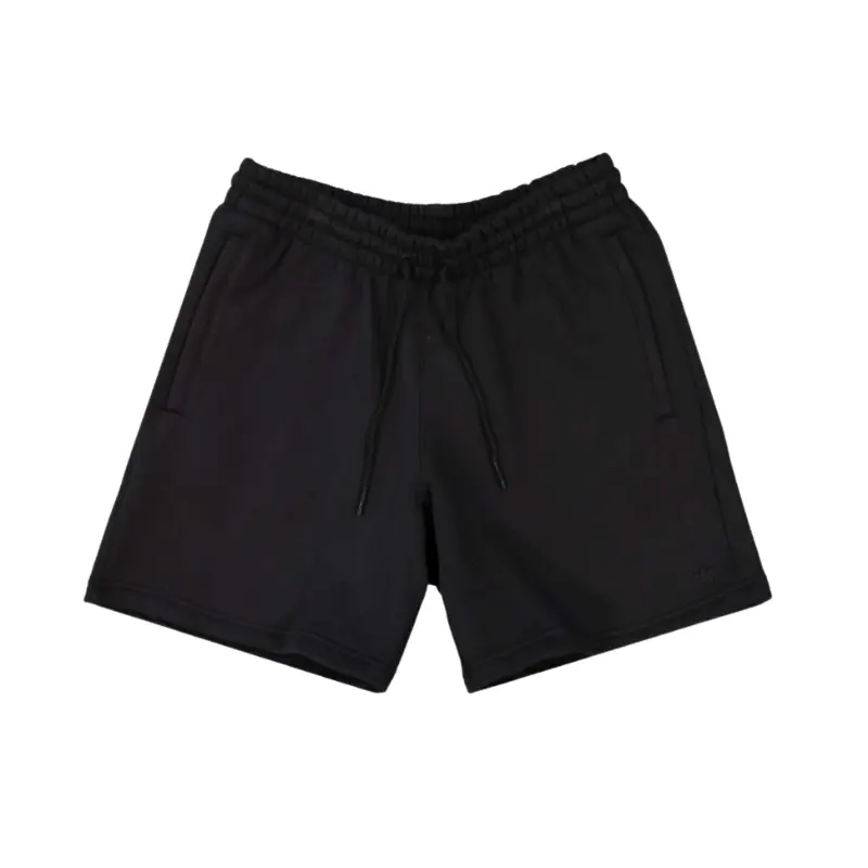 Men's Solid Black Athletic Shorts, Comfortable Essentials Performance Wear for Outdoor Sports, Style HB7499, Sports Clothes, Male