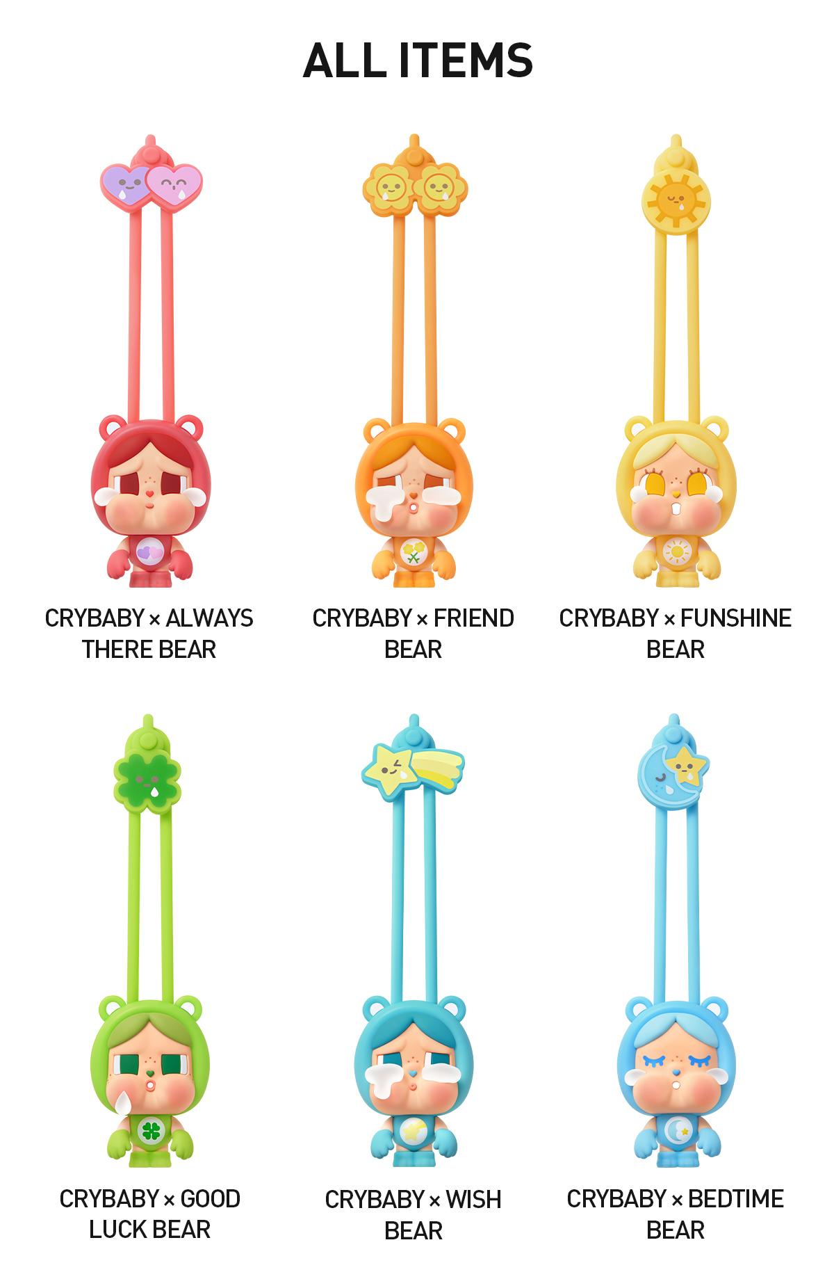 [POP NOW] POP MART CRYBABY × Care Bears Series-Mini Light Blind Box Mystery Gift