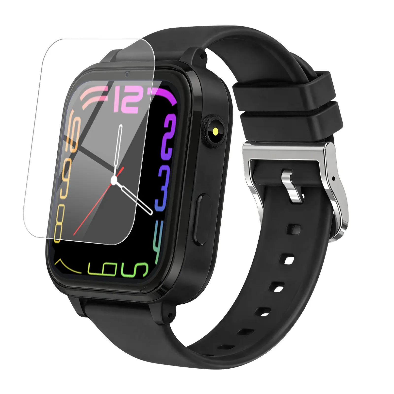 CJC T27 Kids Smart Watch, Kids Phone Watch with Two-Way Calling, Video Chat, WIFI Location Tracking, Parental Control, 1.69" HD Screen, 8W Camera, Boys Girls Smart Watch with Games, Alarm, Flashlight for Kids Gifts