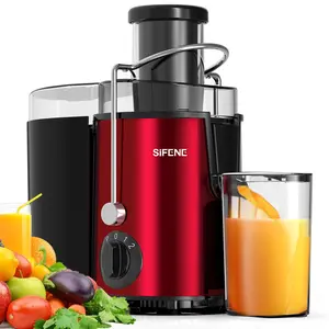 SiFENE 800W Slow Juicer & Blender Combo – 3" Wide Feed Chute for Whole Fruits/Vegetables, Easy Clean, BPA Free, Electric Safety Lock – Premium Cold Press Juicer for Home, Kitchen