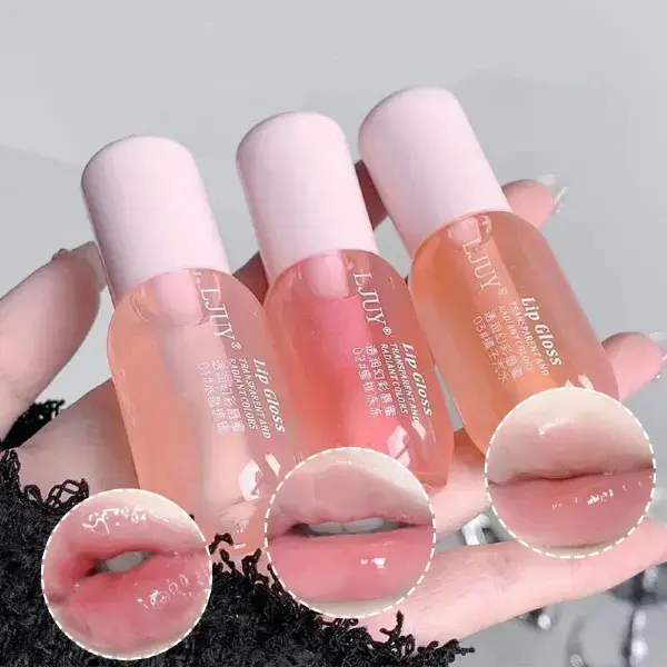 3Pcs Lip Oil Moisturizing Glossy Transparent Lip Honey Fades Fine Lines Affordable Unisex Lip Balm Lip Care Routine for Students and Women,Lip Stain,Skincare,Moisture,Lip Brightening Balm Hydrate Lip Care Cosmetics,Lip Plumper