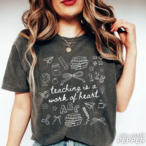 Elementary Teacher Shirt Back to School Teacher Shirt Comfort Colors Teacher TShirt Cute Teacher Gift Kindergarten Preschool Teacher