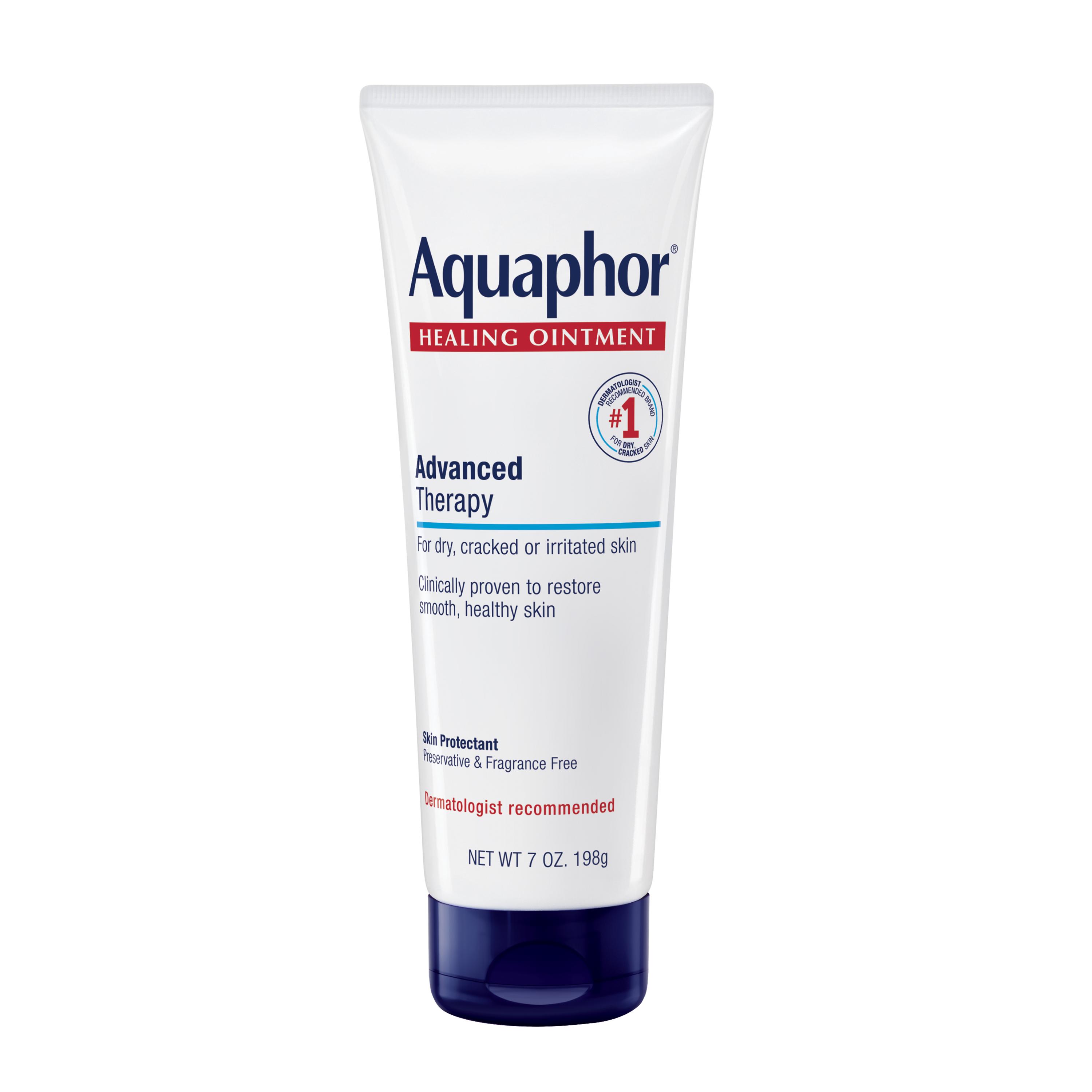 Aquaphor Healing Ointment Advanced Therapy Skin Protectant, 7 oz Tube — Soothes & Restores Moisture for Dry, Cracked Skin