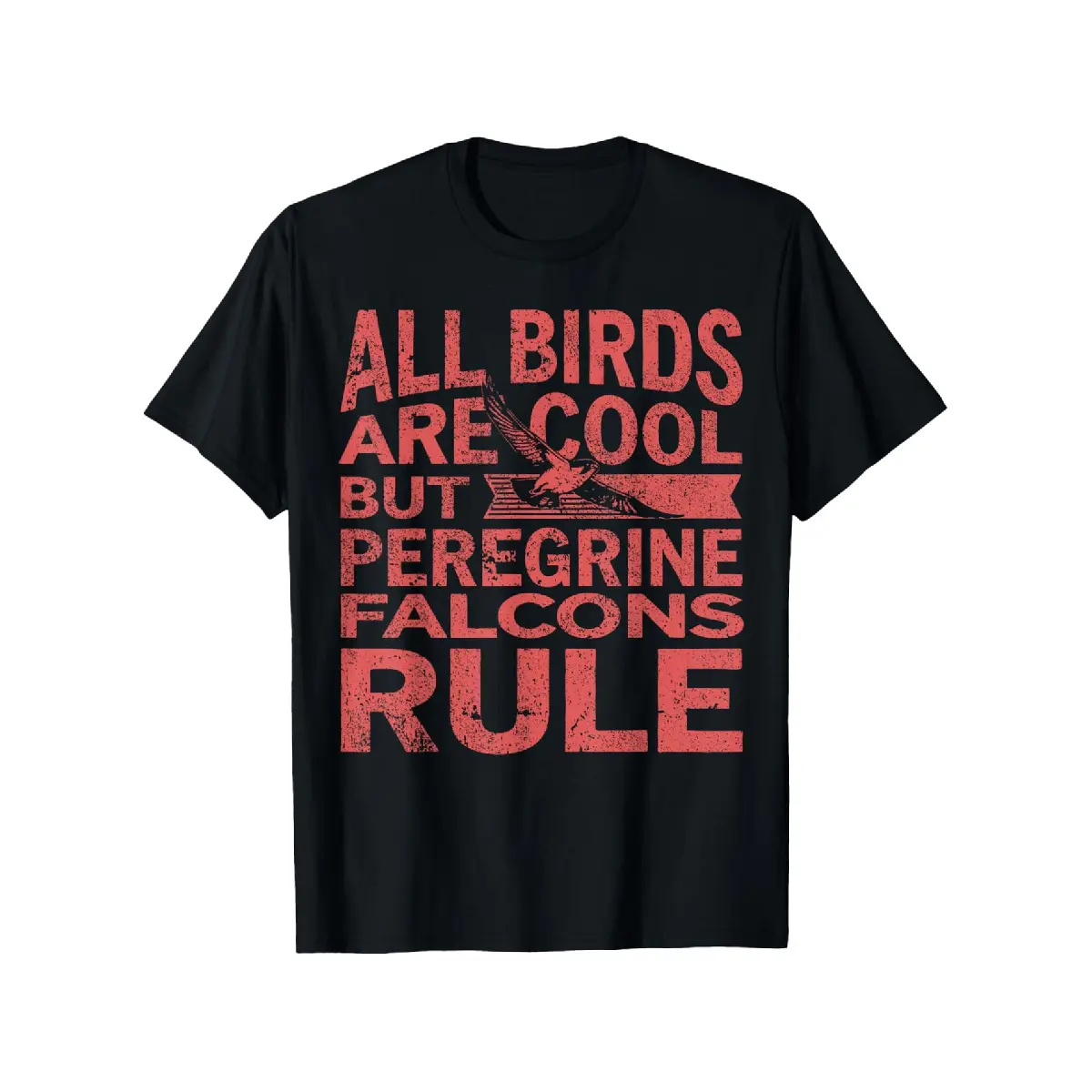 [100% Cotton] 100% Cotton Men's & Women's Peregrine Falcon Bird of Prey T-Shirt - 100% Cotton Falconry Tee with Falcon Slogan Print, S-XXXL Sizes, Casual Outdoor & Birdwatching Apparel, All-Season Fit (Peregrine Falcons Rule Design)