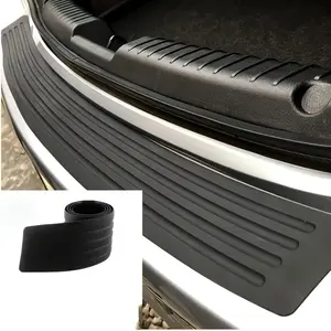 2 Pack Arc-Shaped Rubber Trunk Threshold Protector, No-Mess Scratch Resistant Car Bumper Guard, Super Easy Install Paint Protection for Every Car Owner，Car Aesthetics Upgrade!