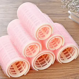 Heatless curling tool - Self-adhesive air bangs curling barrel for voluminous curls - DIY hair styling - Plastic curling iron for salon quality results