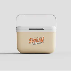SOYEAH Portable Outdoor Food & Drink Cooler, Compact Fridge Freezer for Camping BBQ Fishing, Ideal for Picnics & Travel Use