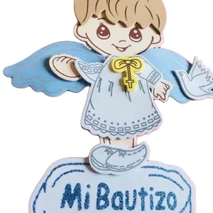 10pcs Baptism Favors foami EVA craft for table center pieces Recuerdos para Bautizo