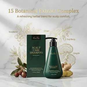 Scalp Care Shampoo with 15 Precious Botanicals, Gently Cleanses and Nourishes Scalp, Promotes Hair Growth, Strengthens Strands, Hair Loss Treatment for Thinning Hair, Unisex, Controls Oil and Boosts Volume, 7 oz (210 ml)