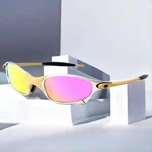 Men's Round Metal Polarized Sunglasses UV400 Driving Shades Premium Minimalist Sport Eyewear