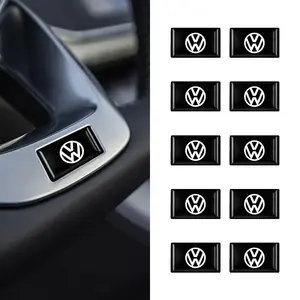 10/20pcs Epoxy Car Logo Sticker Auto Interior Decoration Decal Badge for Volkswagen VW GTI Golf 5 6 7 Mk4 Mk5 Mk6 Polo Passat B5 B6 B7 Scirocco Jetta Tiguan CC Touareg Beetle Rline R Touran Bora
