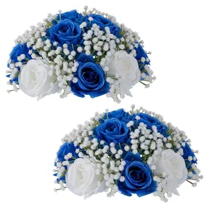 Flower Ball Wedding Centerpieces, 2pcs Artificial Rose Arrangements, Table Decoration, Home Party DIY Floral Display