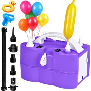 [Limited time Deal] Balloon Pump Electric 3-in-1 Portable Air Pump for Inflatables and Balloons, Fast Inflation for 260q Foil Mylar Latex Double-Stuffed Balloons, Inflator Deflator for Pool Floats Air Bed