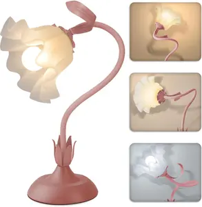 Vintage bedside lamp, flower lamp living room decoration lamp E26LED lighting adjustable direction lamp Vintage bedside lamp, flower lamp living room decoration lamp E26LED lighting adjustable direction lamp