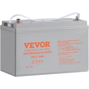 【Father's Day Gift】VEVOR 12V 100AH AGM Deep Cycle Rechargeable Battery Pack, 800A High Discharge Rate, for RV Solar Off-Grid UPS Backup Power Systems