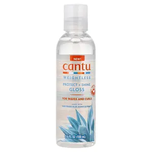 Cantu Weightless, Protect + Shine Gloss, For Waves and Curls, 3.4 fl oz (100 ml)