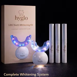 Hyglo LED Teeth Whitening Kit - Hygienist-Approved Glow Complete Whitening System for at Home Use