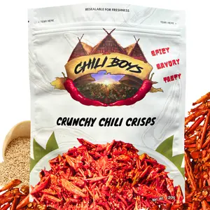 Chili Boys - Spicy Crunchy Chili Crisps With Sesame Seeds, 120g, Ready To Eat